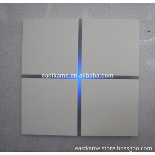 Eastkame 4 gang 21-29v brush material wall switch touch switches for knx system
